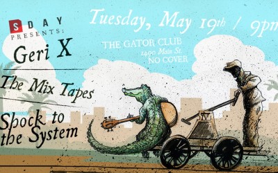Event Promotion Design for  SarasotaDay Presents @ The Gator Club