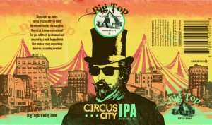 Big Top Brewing Company Circus City IPA - Can Design by Kyle Alizon Cross
